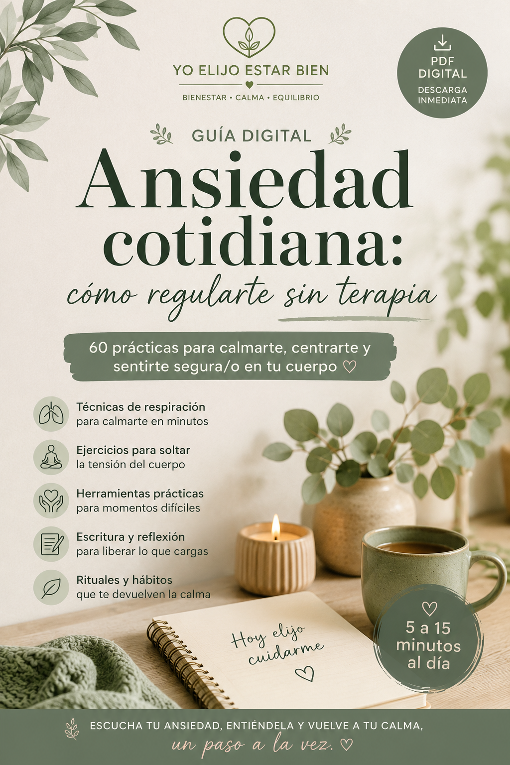 Ansiedad cotidiana: cómo regularte sin terapia